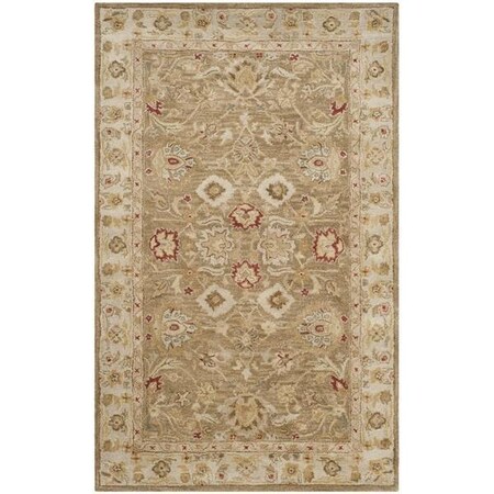 Safavieh Antiquity Hand Tufted Rectangle RugBrown & Beige 8 x 10 ft. AT822B-810